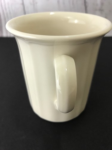 Lenox Casual Elegance Coffee Mug Cup Ivory White Cream 3 7/8