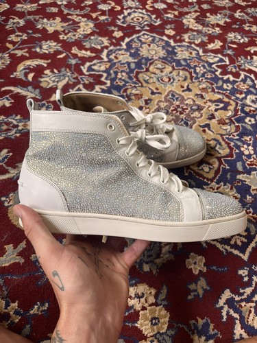 Christian Louboutin スパイク付きスリッポン多色植物模様 Christian Louboutin スパイク付きスリッポン多色植物模様
