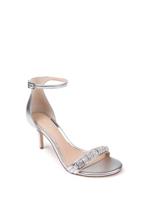 JEWEL BADGLEY MISCHKA Женские сандалии Randy Stiletto с золотым орнаментом 5.5