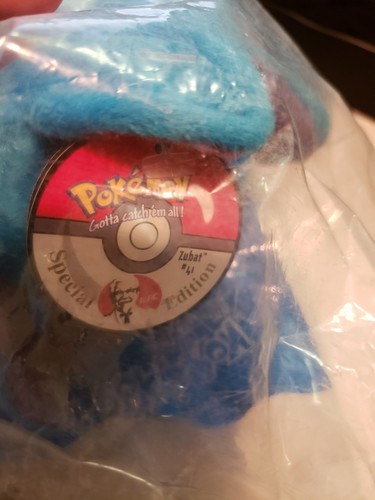 KFC Pokemon Plush Zubat  #41 Special Edition Applause Nintendo Mint beanie baby