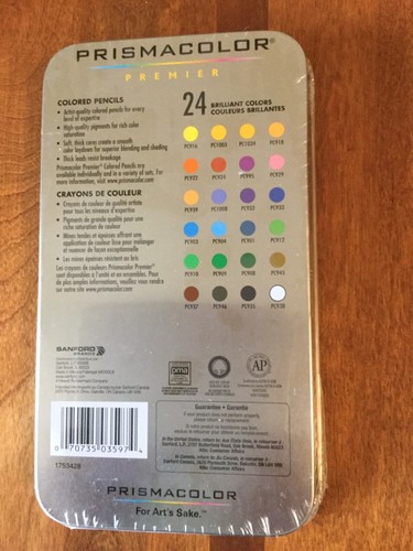 Prismacolor Prisma Colored Pencils - Set of 24. New