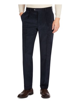 

RALPH LAUREN Мужские темно-синие прямые брюки со складками из смесового хлопка 36W\32L, Navy, NEILPDLX0002