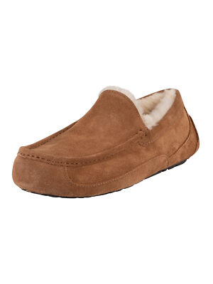 Мужские замшевые тапочки UGG Ascot, бежевый
