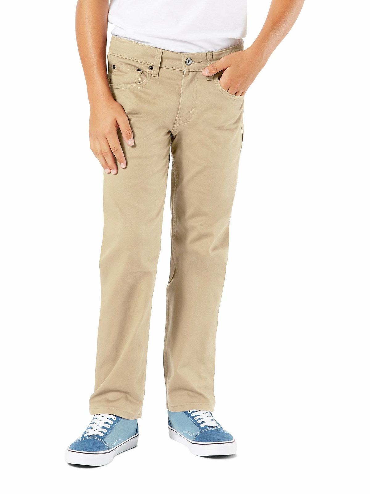 Signature Levi Boys S67 Slim Leg, Relaxed Athletic Fit Jeans (Khaki) | eBay