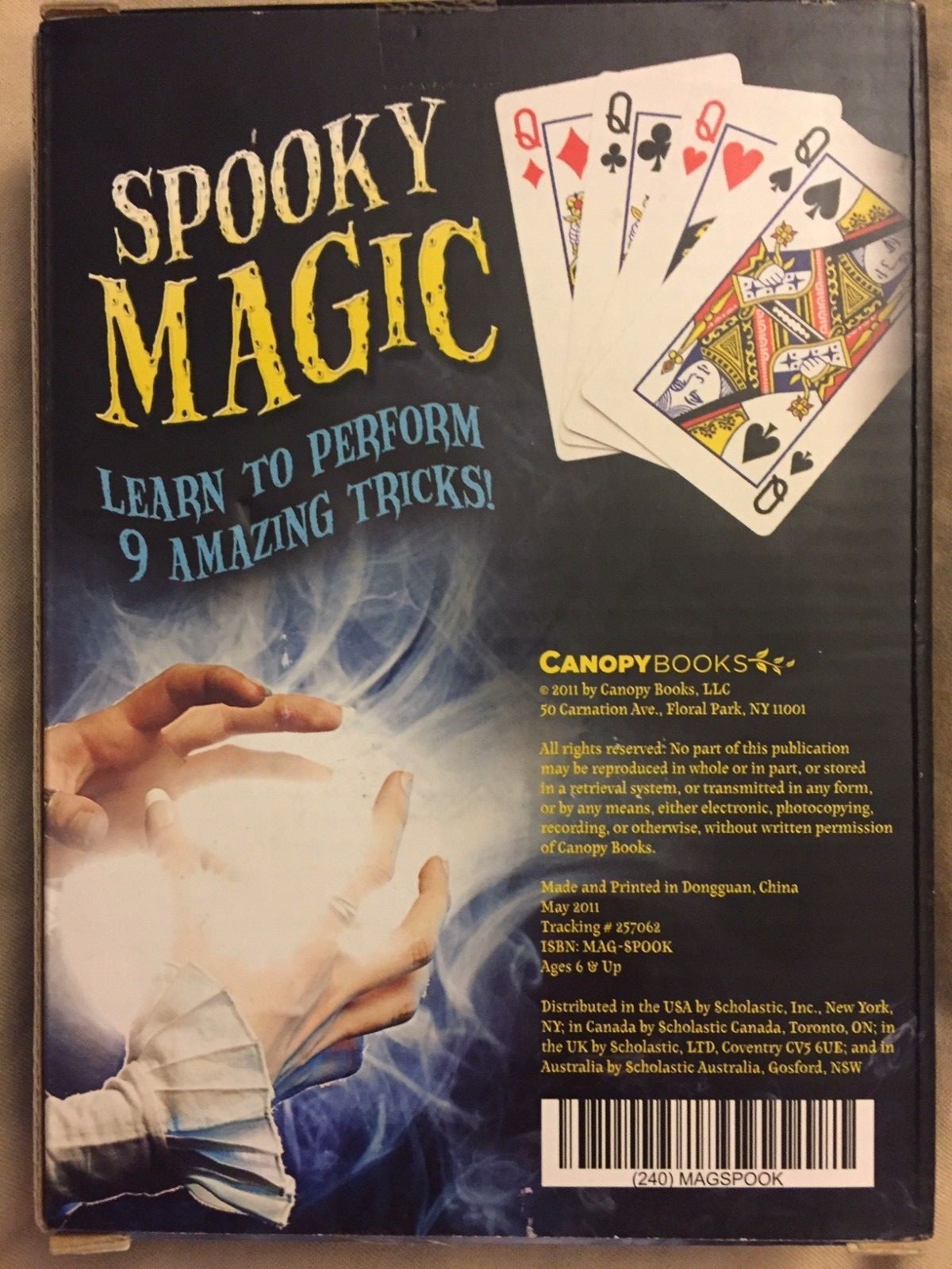 Spooky Magic Tricks Kit W/Instruction Book 9 Amazing Tricks 6+ - NEW