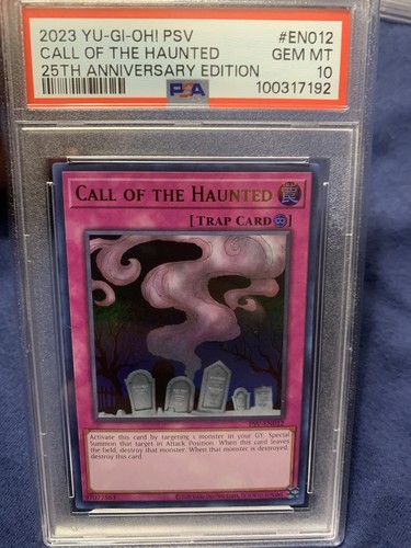 PSA 10 GEM MINT Yugioh Call of the Haunted PSV-EN012 Ultra Rare