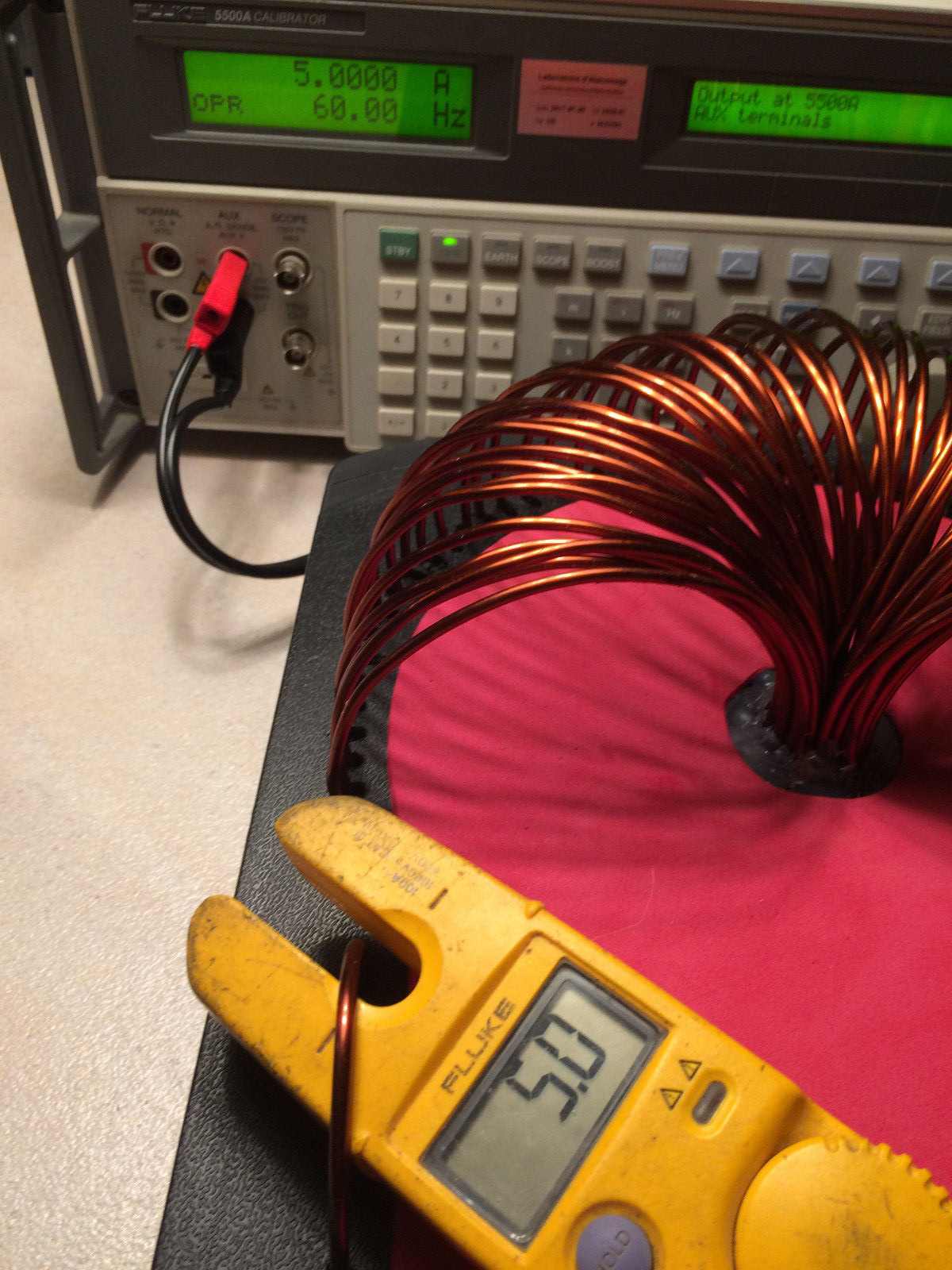 50 turn calibration coil Calibrator Accessory / May be compared to a 5500A/Coil