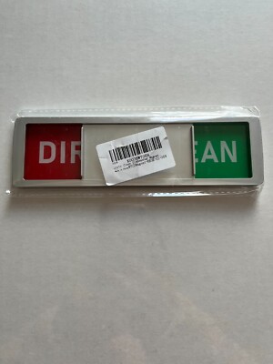 DIRTY push to CLEAN NON-SCRATCH DISHWASHING MAGNET-NWT
