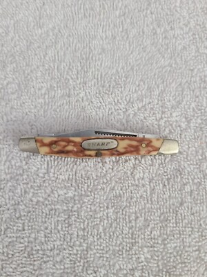 Vintage Sharp Model 260 Stainless Steel 2 Blade Pocket Knife Made in Japan