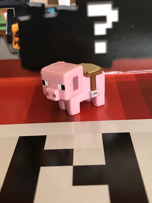 New Mattel Minecraft Mini-Figure TNT Series 25 Saddled Pig Figure