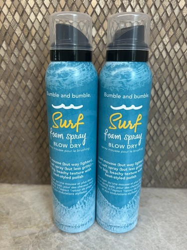2 Bumble and Bumble Surf FOAM Spray Blow Dry 4 Oz 150 ml Full Size New NWOB P108