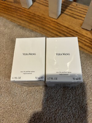 2X--Vera Wang By Vera Wang Eau de Parfum Womens EDP Spray 1.7oz/50ml NEW SEALED