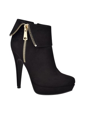 

G BY GUESS Женские черные ботильоны Docker Stiletto на платформе 1/2 дюйма с манжетами, размер 9 м, Черный, GGDOCKER
