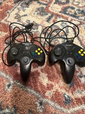 Nintendo 64 (N64) Retro-Bit Brand Game Controller Lot of 2