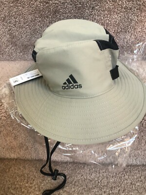 New Adidas Victory III Men's UPF 50 Sun Black White Bucket Cap Hat Boonie