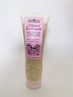 Bath Body Works  SUN RIPENED RASPBERRY Creamy Body Wash 8oz vintage New Old