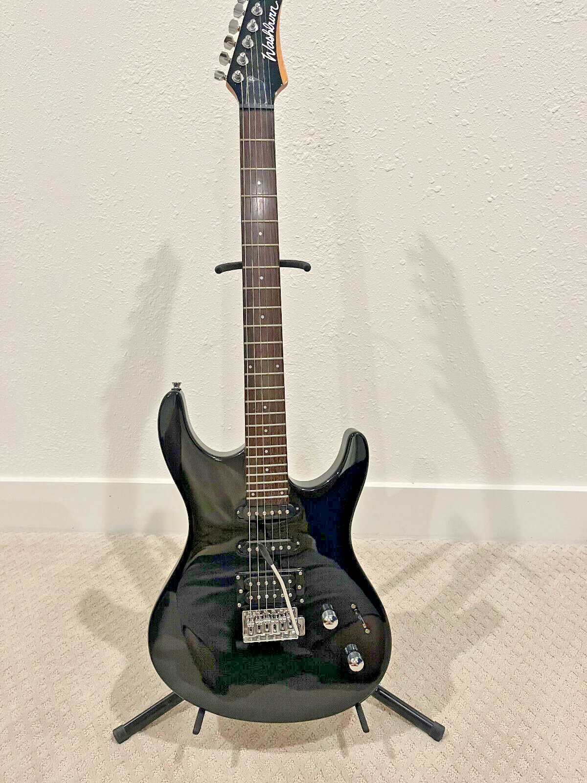 Washburn RX Series RX10 Metallic Black Electric Guitar