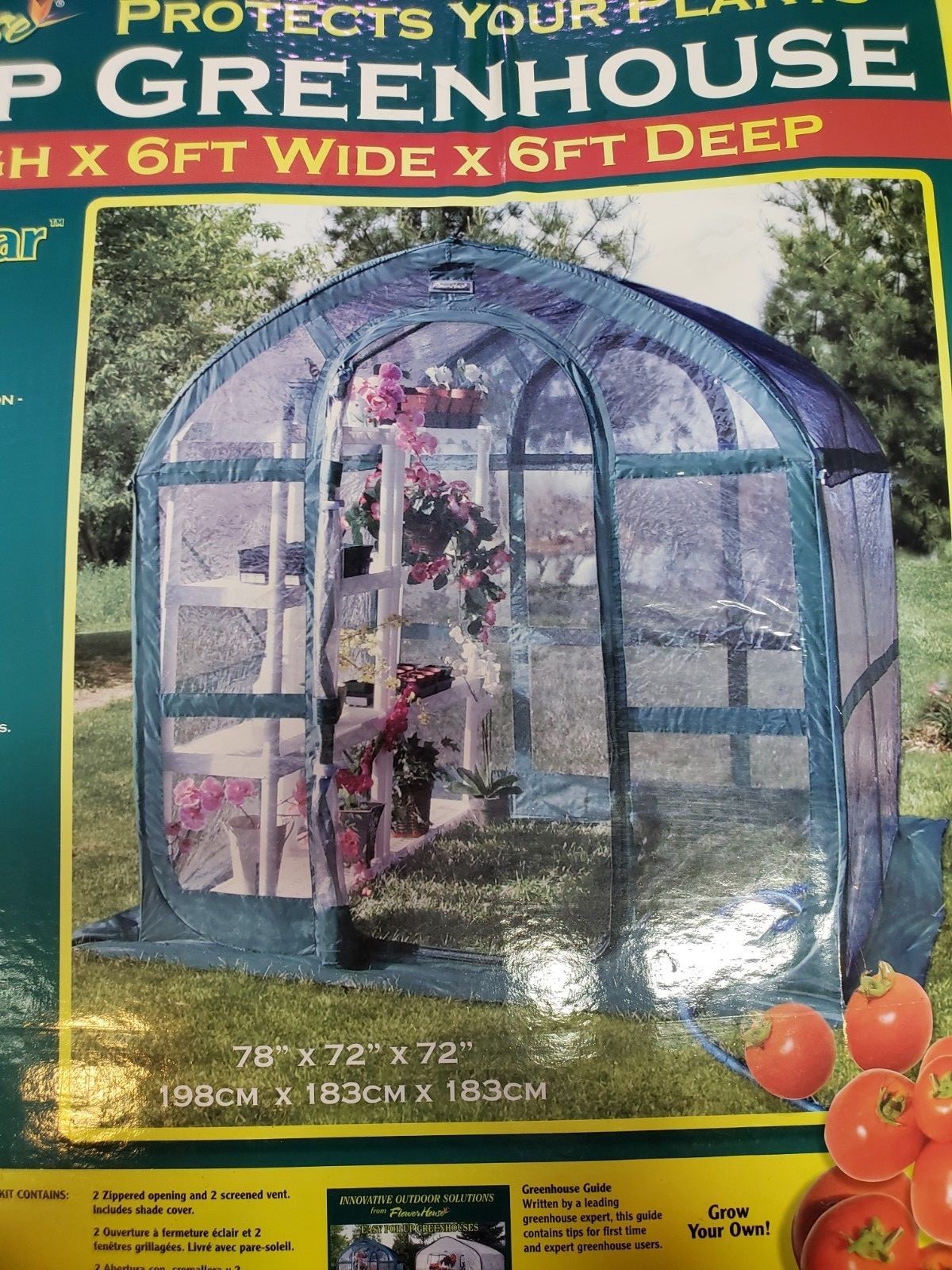 Flower House Pop-Up Greenhouse NOS