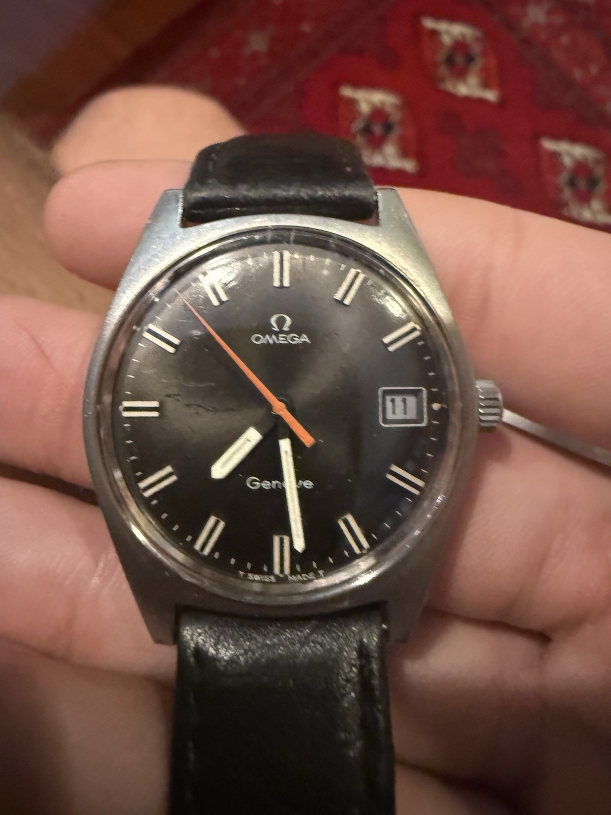 Omega Geneve 135.041 Vintage Hand-Wind Men's Watch 1969 Used