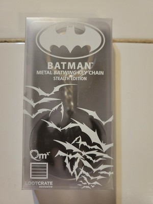New: Loot Crate September 2016 Batman 1989 Movie Batwing KeyChain DieCast Metal 