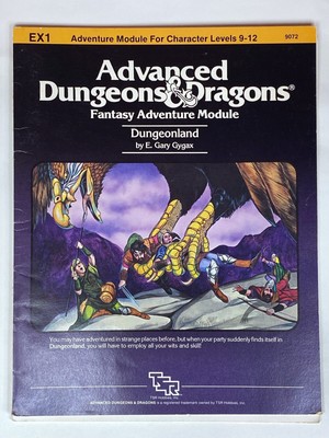 EX1 DUNGEONLAND 1st Print VF condition 1983 TSR9072 AD&D MD1053