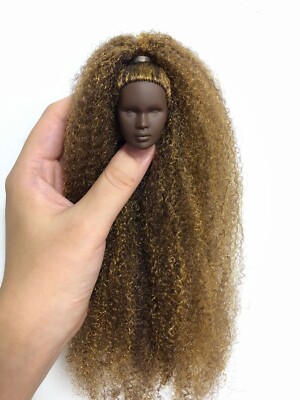 OOAK 1/6 Doll Head Hand Reroot Hair