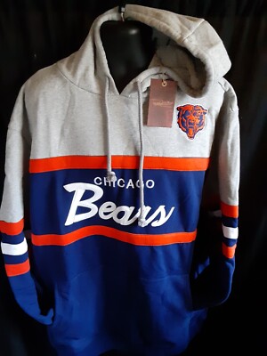 Chicago Bears Men's Mitchell Ness Coaches Embroidered Sweatshirt Med ,Lrge or XL