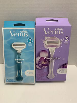 Venus Comfortglide 1 Razor + 2 Cartridges, Smooth Doux 1 Razor + 2 Cartridges