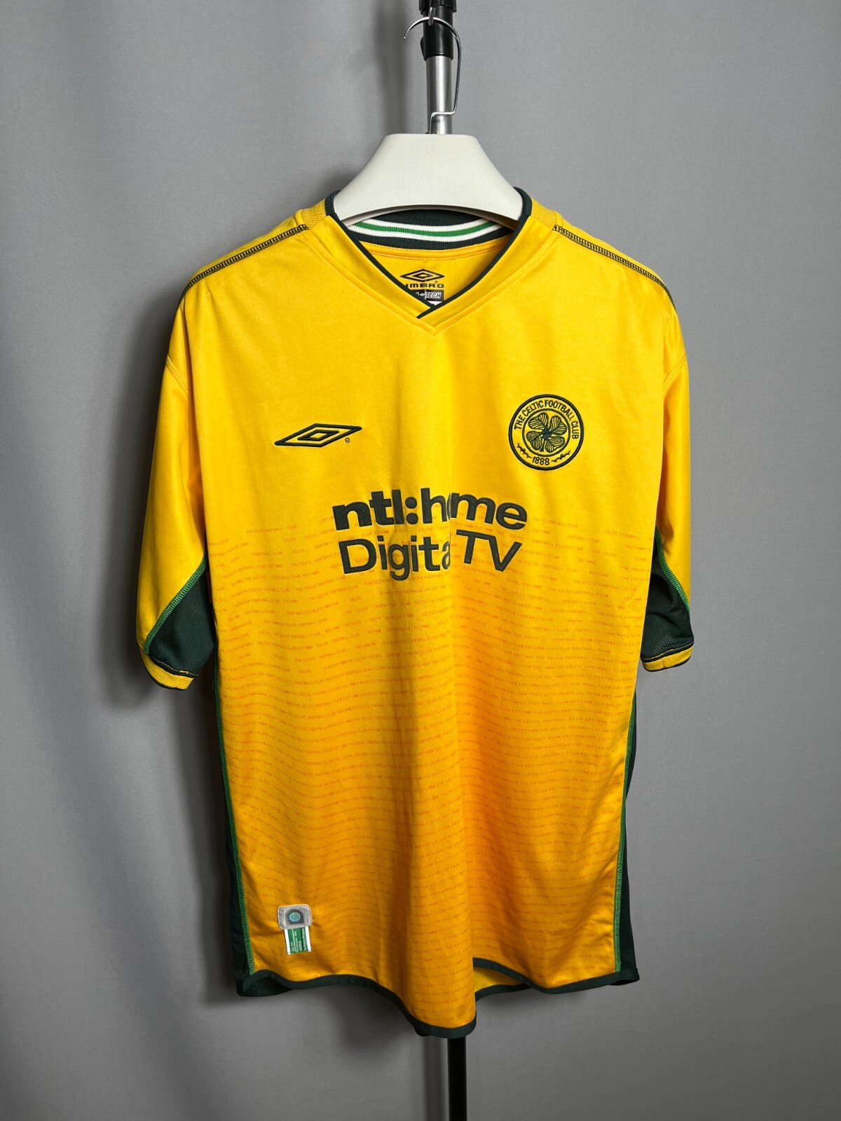 CELTIC 2002 2003 AWAY FOOTBALL SHIRT SOCCER JERSEY UMBRO