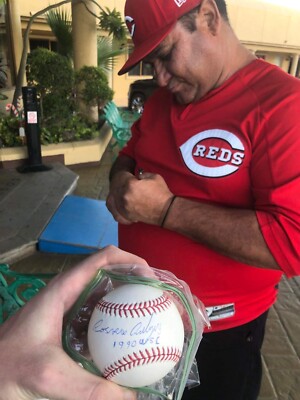 Rosario Rodriguez Signed Baseball 1990 Ws Champs Jsa 