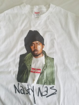 supreme nas tee white
