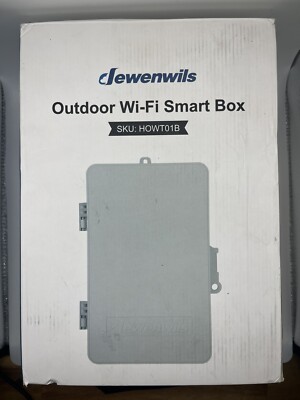 Dewenwils HOWT01B Outdoor Wifi Smart Box Outlet Switches Model T40W 120-277V