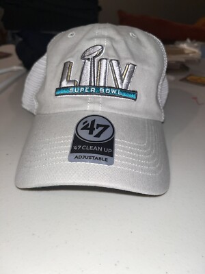 NEW SUPER BOWL LIV KC CHIEFS SF 49ERS HAT CAP 47MVP NFL 2020 Clean Up Adjustable