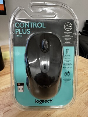 New Logitech M510 Wireless Laser Mouse for PC/MAC with Unifying Receiver - Black