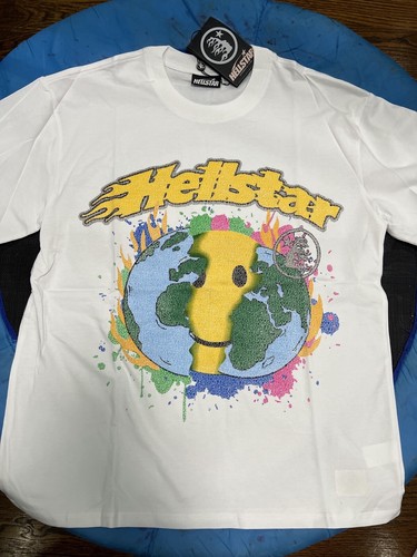 Hell Star Smiley Short Sleeves T-shirt Color White Size