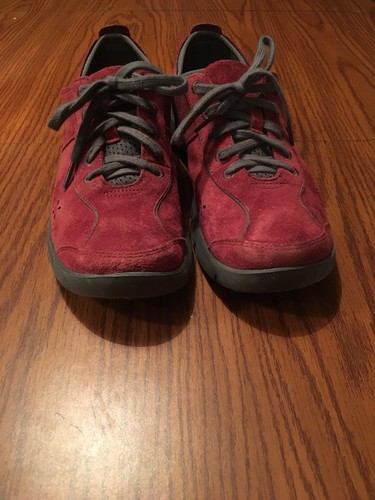 DANSKO Women’s Maroon/Gray “Slip Resistant” Suede Shoes Size 40