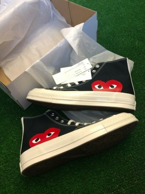 Converse x Comme des Garcons CDG Chuck Taylor High Black 150204C UK 7 Men's