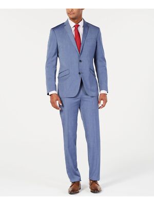 

KENNETH COLE Мужской синий однобортный блейзер Performance Stretch