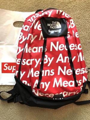 supreme north face backpack by any means