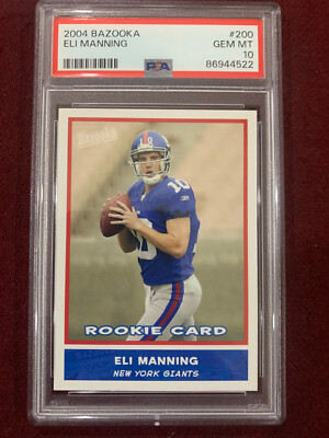 Eli Manning 2004 Topps Bazooka Rookie Card RC PSA 10 Gem Mt