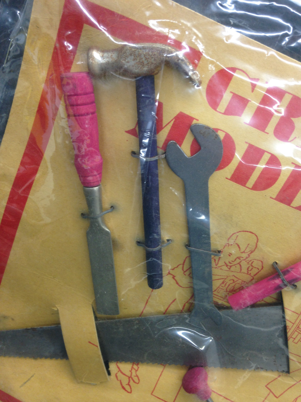 Vintage 1950's Greycraft Model Tools Grey Iron Casting Co Mount Joy PA Child Toy