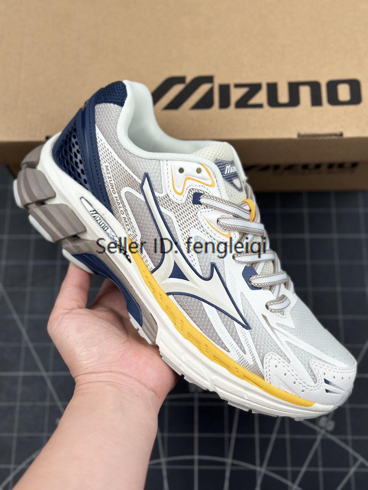 Mizuno Halo Mix Beige/Blue Unsiex LifeStyle Casual Shoes Mizuno Halo Mix Beige/Blue Unsiex LifeStyle Casual Shoes