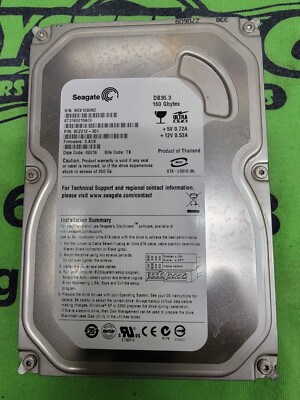 Seagate 160GB 3.5''  ST3160215ACE 7200RPM  INTERNAL IDE Desktop Hard Drive HDD