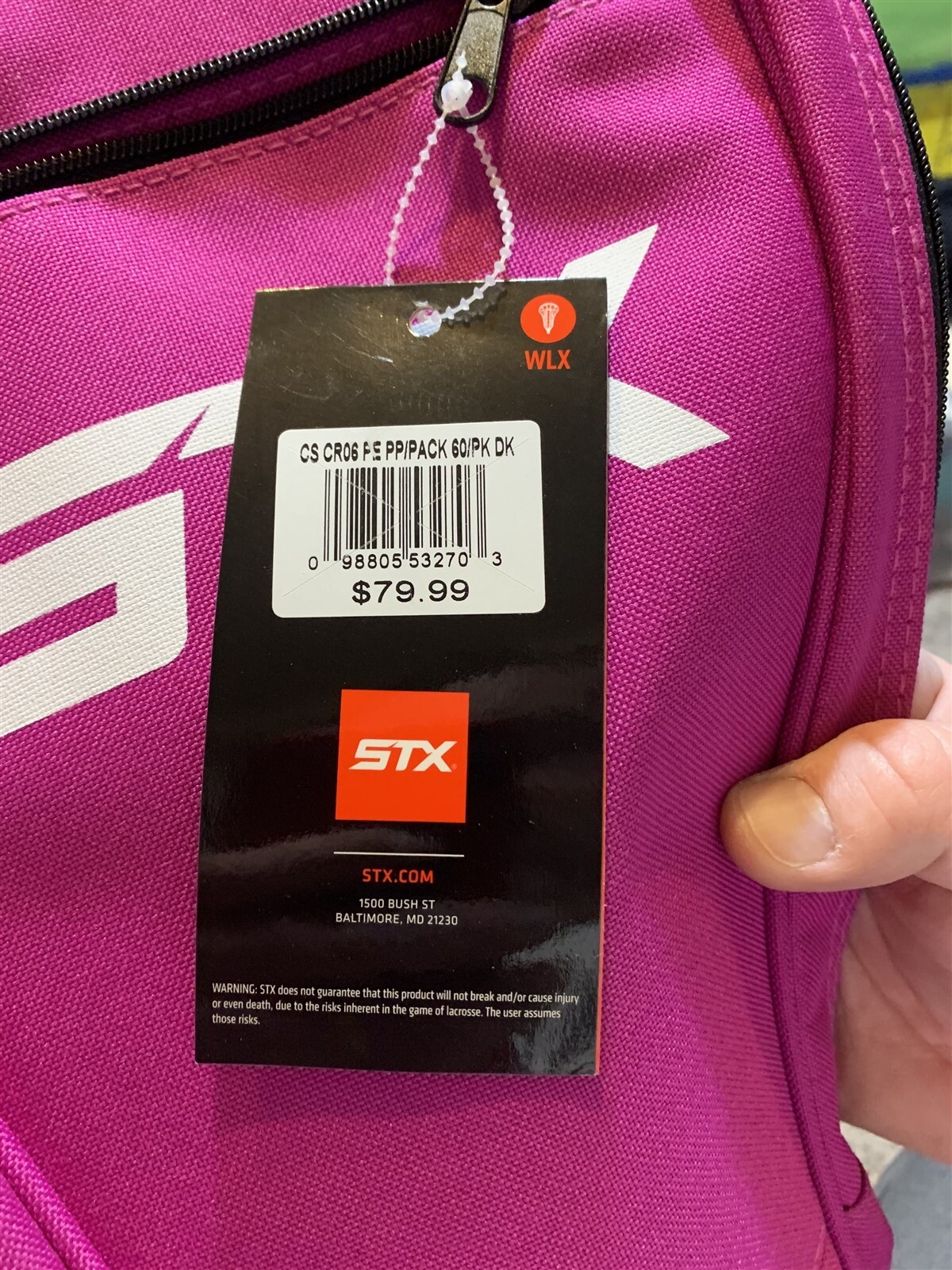 STX Lacrosse Pink Stick Bag NWOT