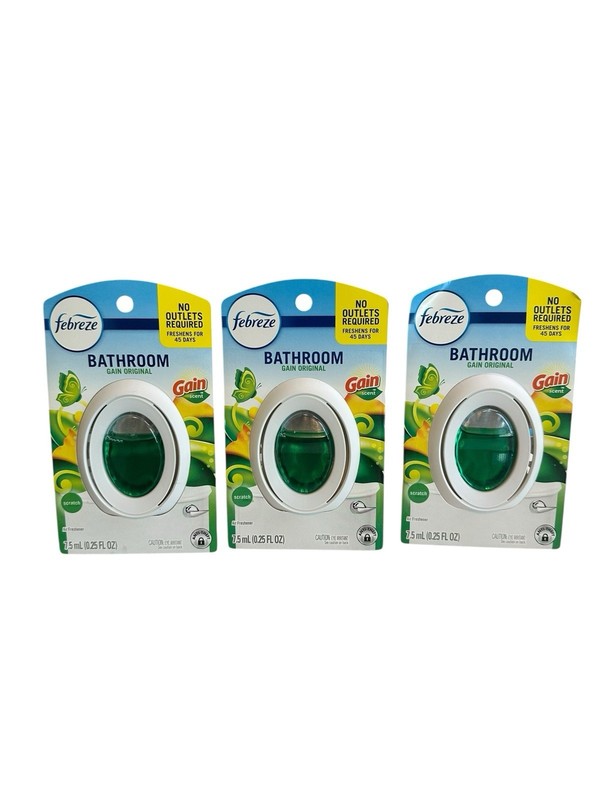 Febreze Small Spaces Air Freshener Gain Original Scent 3 Count