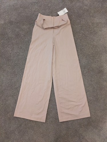 pinklll様へ② Zara Wide Leg Pants Pale Pink With Accent Belt Size XS