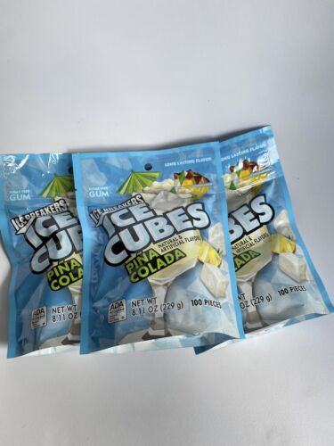 ICE BREAKERS ICE CUBES Pina Colada 100 Each 3 Pack For 300 Pie...