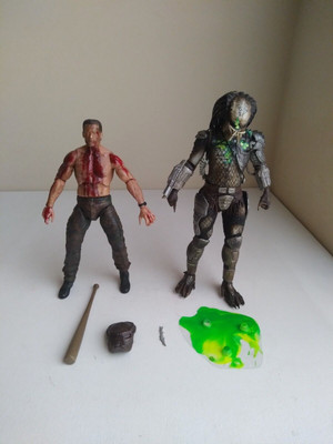 NECA Predator Dutch vs Jungle Hunter The Final Battle Exclusive figures Lot