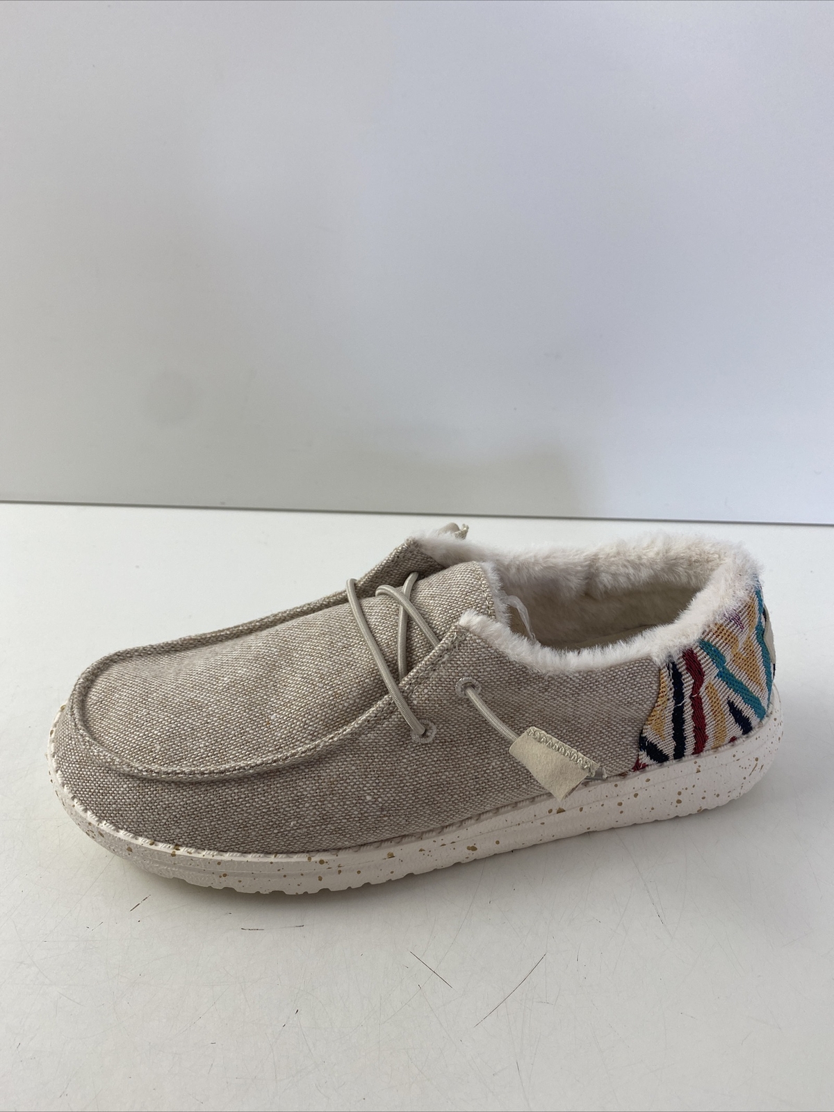 Hey Dude WENDY Funk Wool Beige Fabric 