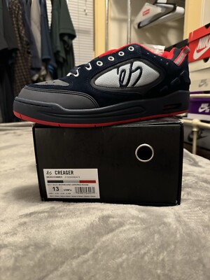 Size 13 - eS Ronnie Creager Navy Grey Red, BNIB
